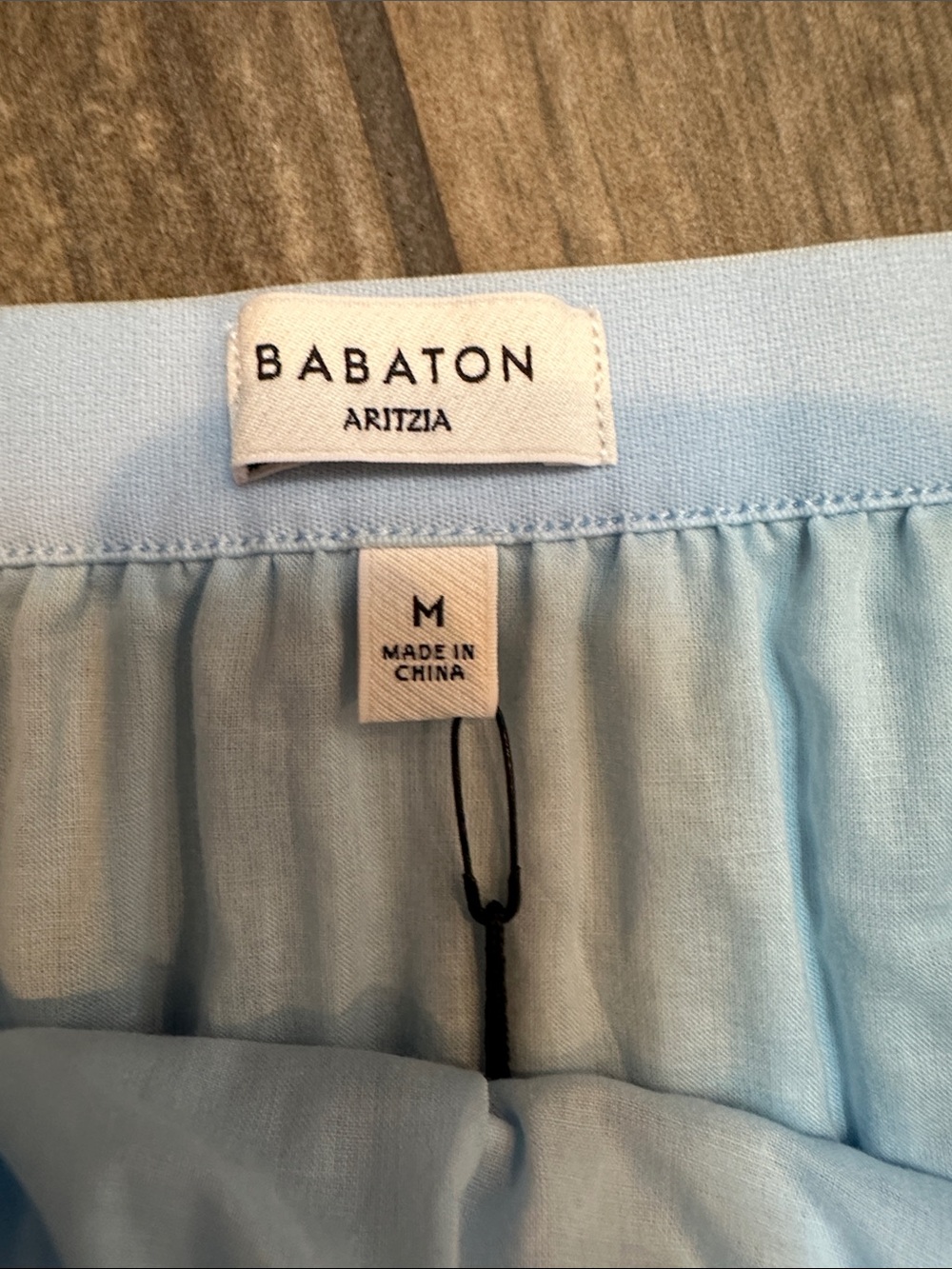 Babaton by Aritzia Skyline Blue Pleated Asymmetrical Skirt. NWT. Medium. - Picture 5 of 10